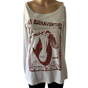 California Cut San Buena Ventura CA Mermaid T-Shirt Size M